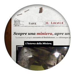 Screenshot del sito web La Miniera dei Beda
