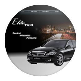 Screenshot del sito web Elite Taxi